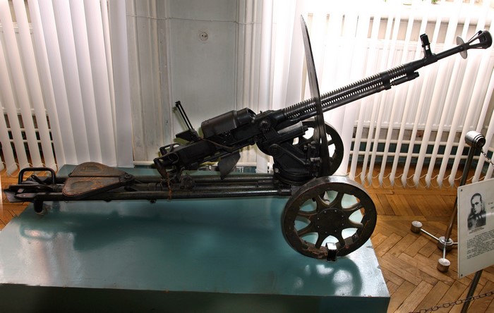 DShK 56-P-542 machine gun on a tripod