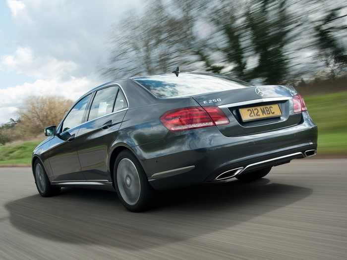 Mercedes-Benz E 250 CDI sedan driving on road