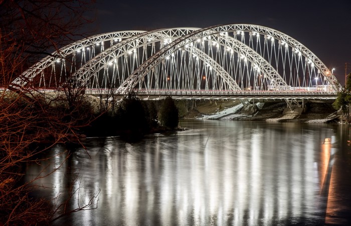 Bridge over Ottawa River at Night