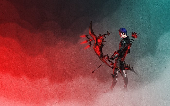 Archer with a demonic bow from Final Fantasy XIV