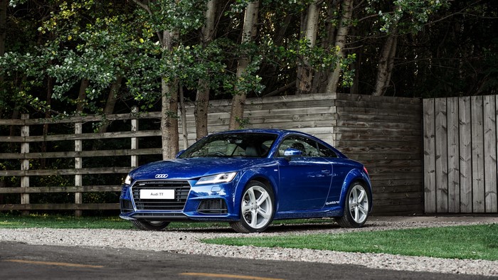 Blue Audi TT Coupe TFSI quattro S line