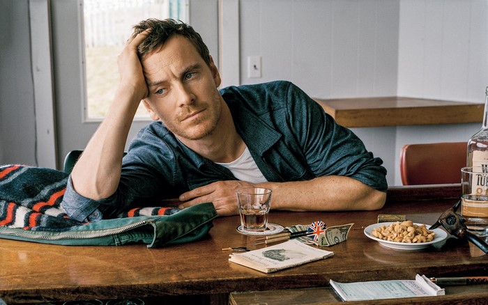 Michael Fassbender at a Bar