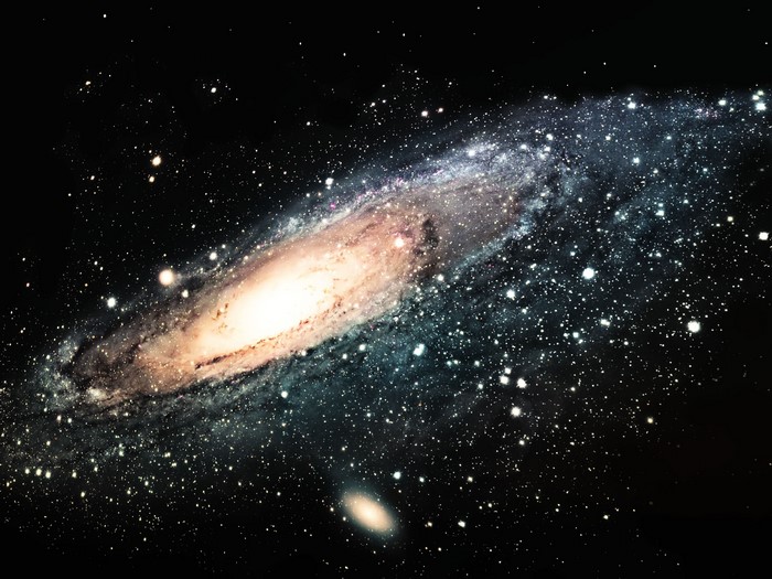 Andromeda Galaxy with a satellite galaxy
