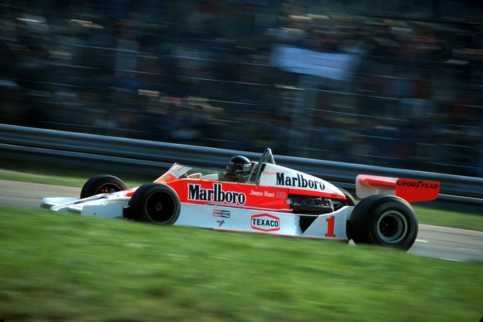 James Hunt's Marlboro McLaren M26 at Monza 1977
