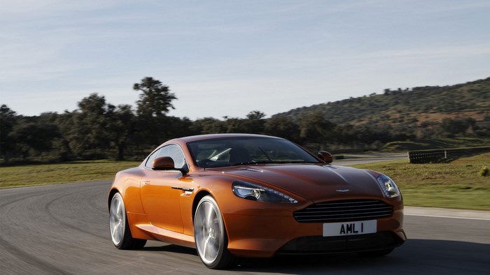 Aston Martin Virage on a Racetrack