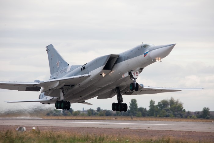 Tupolev Tu-22M Airplane Taking Off