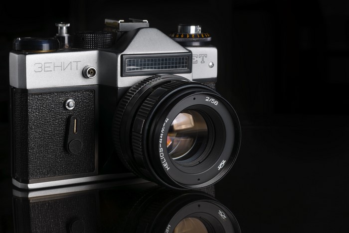 Zenit Retro Camera with Helios Lens