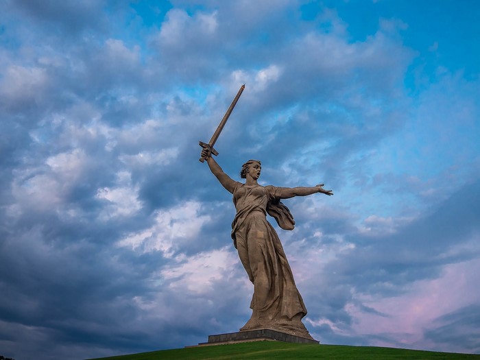 The Motherland Calls Statue at Mamayev Kurgan, Volgograd