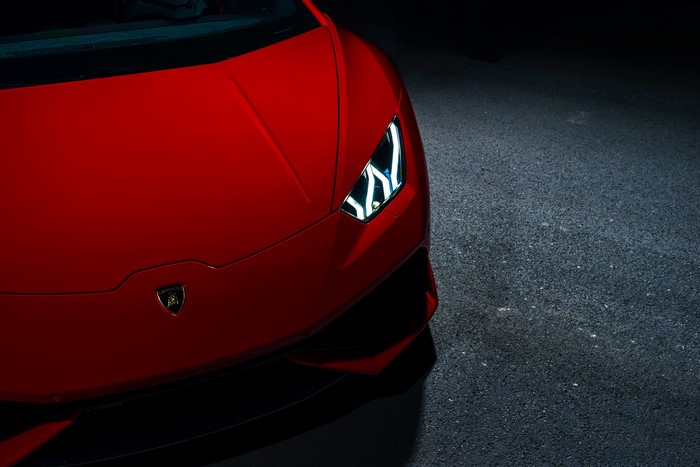 Red Lamborghini Huracan LP640-4 Exotic Supercar
