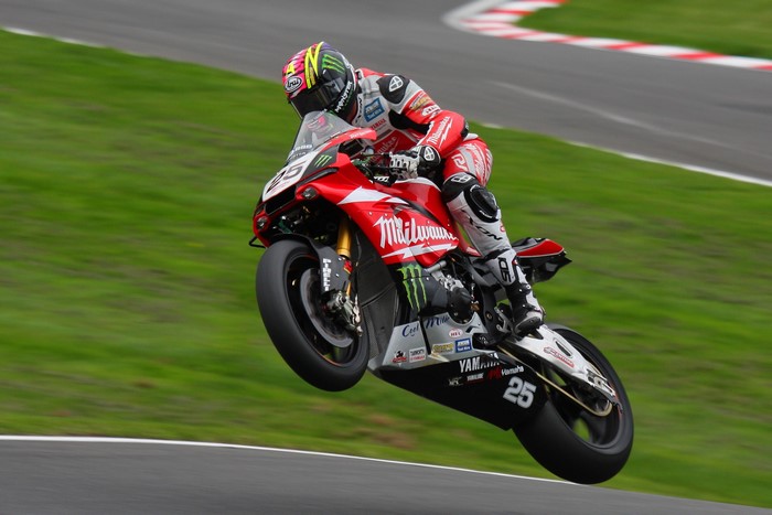 Motorcyclist on a Yamaha motorcycle with number 25