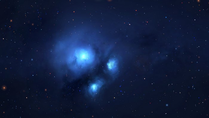 4K space with stars and nebulae