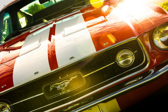 1967 Ford Mustang Fastback with Red Stripes