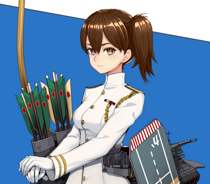 Kaga from Kantai Collection with arrows