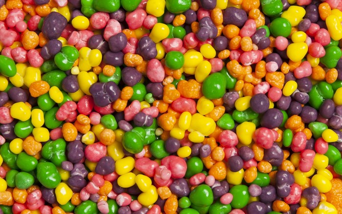 Colorful candy dragees texture