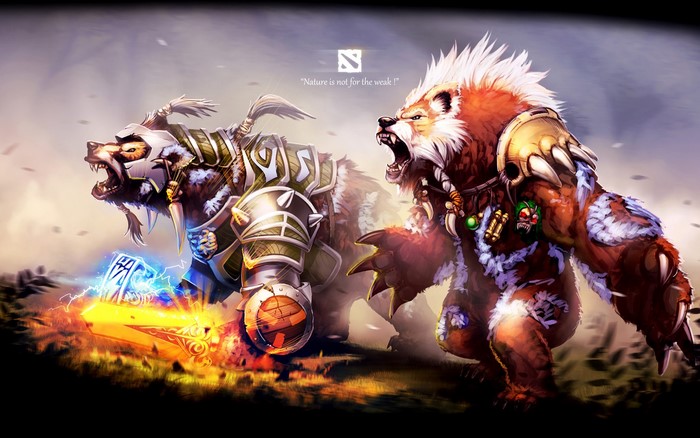 Lone Druid and his bear from DOTA 2
