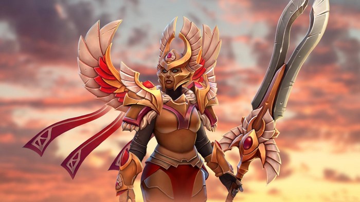Legion Commander from DOTA 2 with sword
