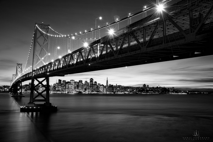 San Francisco Bay Bridge at Night