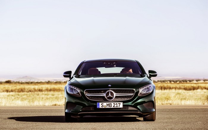 Mercedes-Benz S-Class Coupe on a road