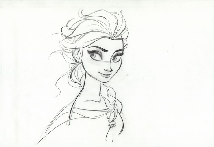 Elsa from Frozen sketch