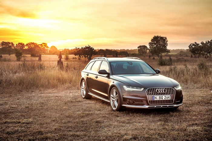 Audi A6 Allroad TDI quattro AU-spec C7 at sunset