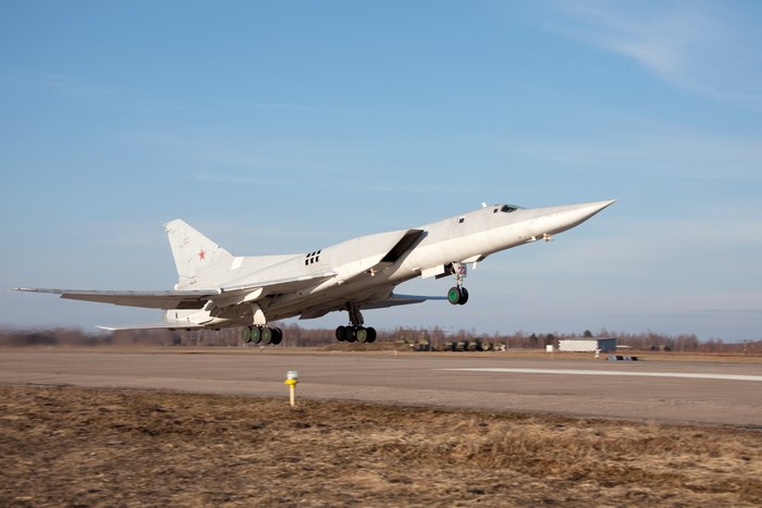 Tupolev Tu-22M Airplane Taking Off