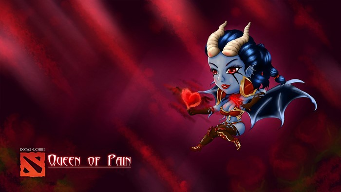 Queen of Pain from DOTA 2 Chibi