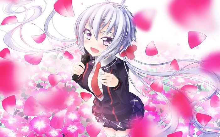 Yukine Chris from Senki Zesshou Symphogear singing