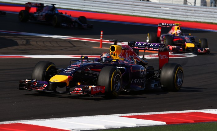Sebastian Vettel from Formula 1 at Sochi