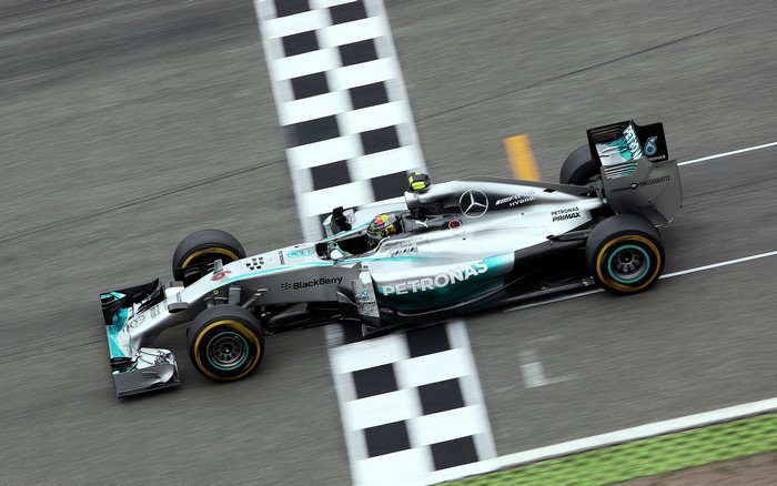 Nico Rosberg's Mercedes-AMG W05 Hybrid at Hockenheim 2014