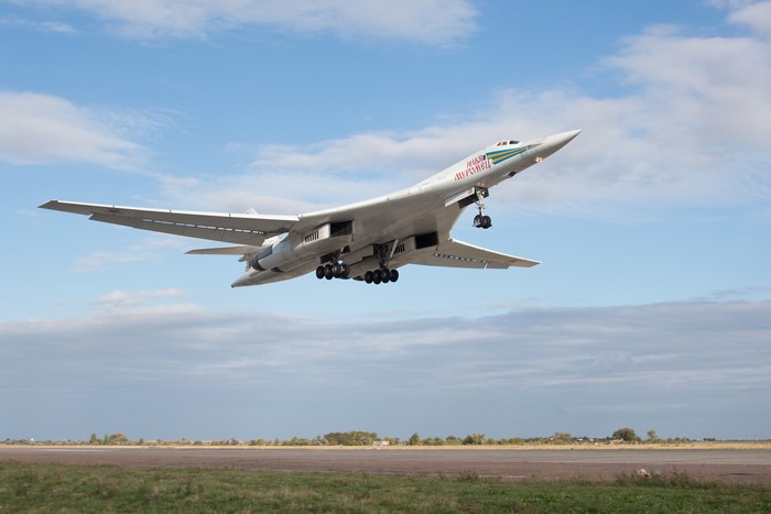 Tupolev Tu-160 "Beliy Lebed" Airplane Taking Off