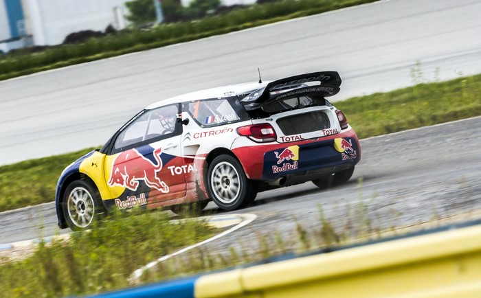 Citroen DS3 Rallycross car with Red Bull livery