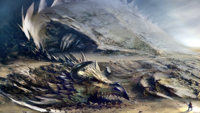 4K Guild Wars 2 Dragon Skeleton