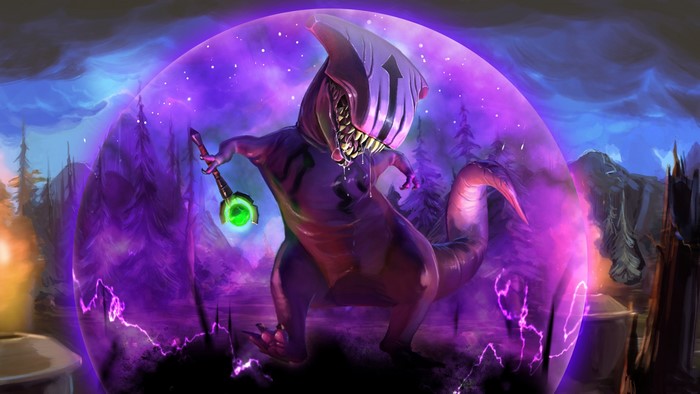 Monster with magic staff in DOTA 2