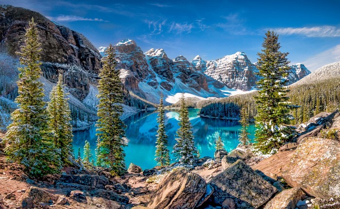 Moraine Lake in Banff National Park, Canada