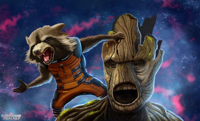 Rocket and Groot from Guardians of the Galaxy