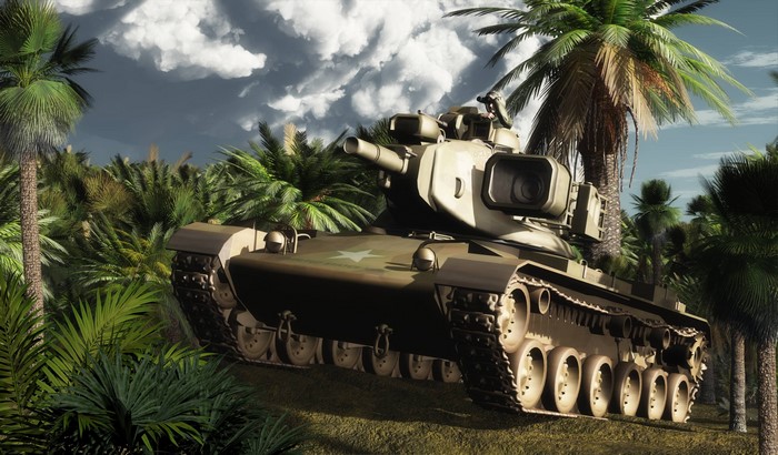 M60 Tank in a Jungle