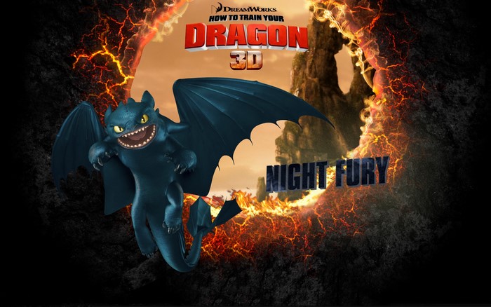 Night Fury from How to Train Your Dragon 3D
