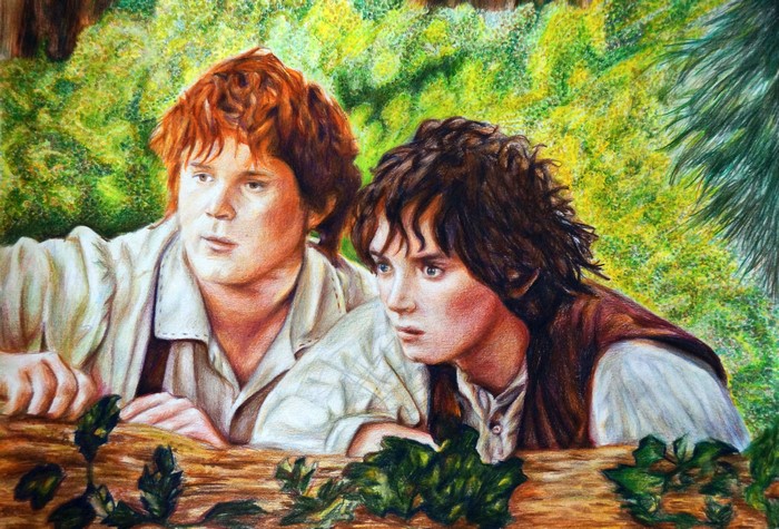 Two Hobbits from The Lord of the Rings