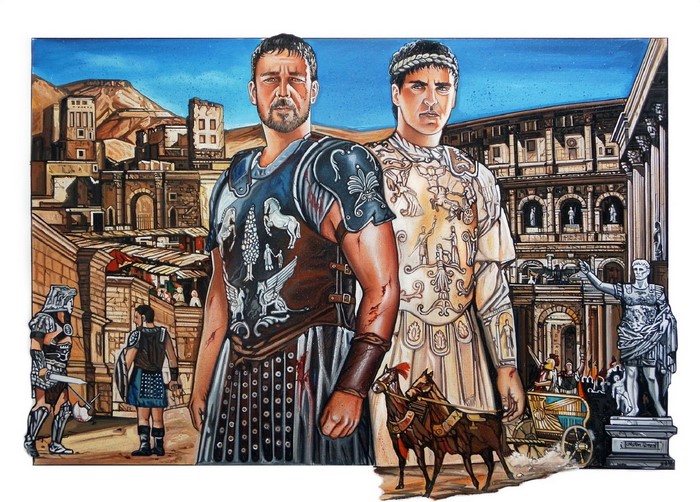 Maximus and Commodus from Gladiator