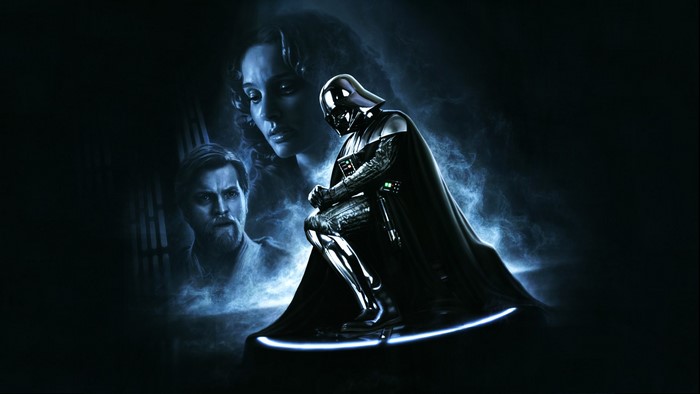 Darth Vader and characters from Star Wars