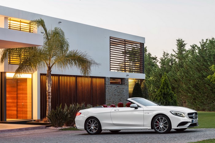 White 2015 Mercedes-Benz AMG S 63 Cabriolet