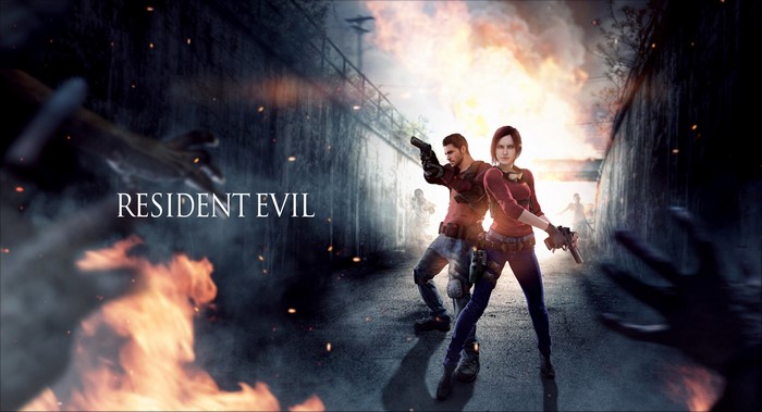 4K Resident Evil Fan Art featuring Chris and Claire Redfield