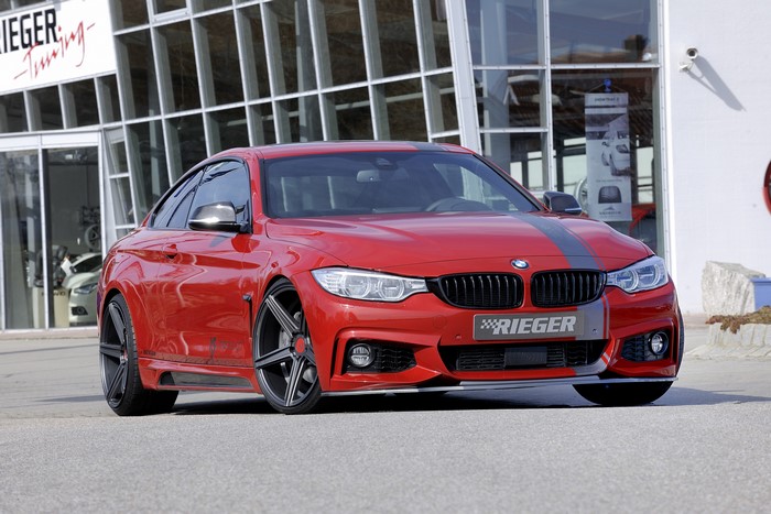 Red BMW 4 Series Coupe F32 by Rieger