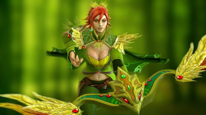 Windrunner from DOTA 2 with a bow