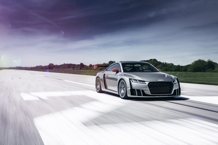 Audi TT clubsport turbo concept on a track