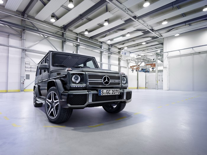 2015 Mercedes-Benz AMG G 63 W463 in a warehouse