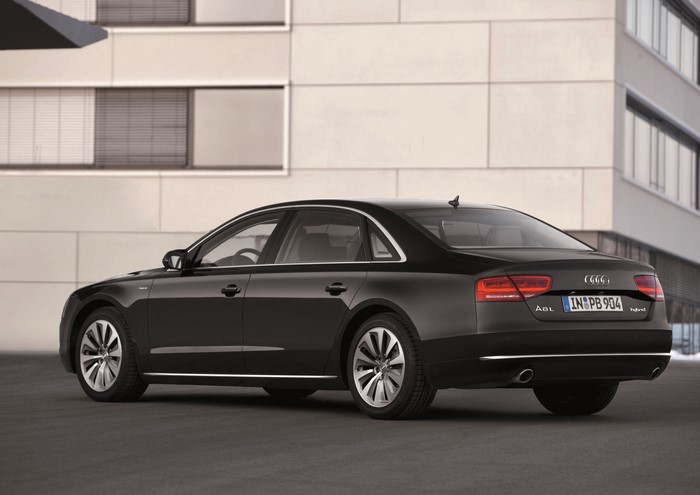 Black Audi A8L