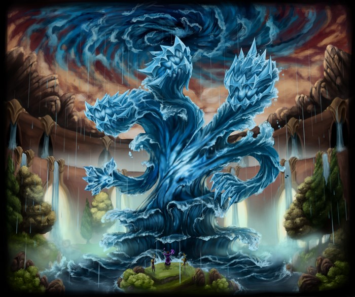 4K Water Colossus Monster