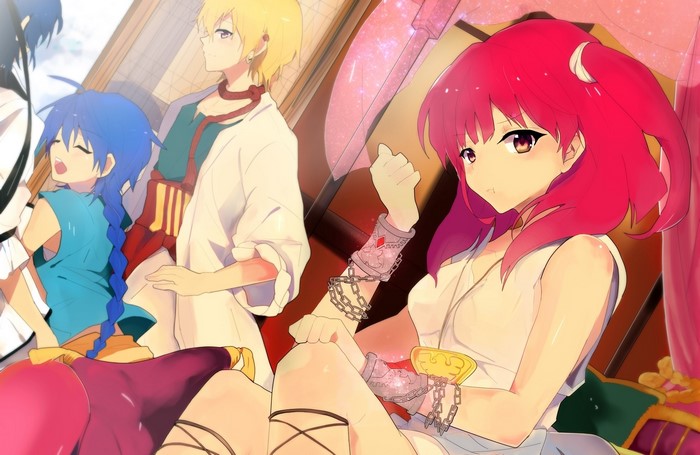 Morgiana, Aladdin, and Alibaba from Magi