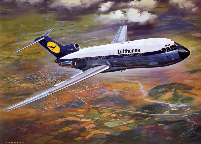 Boeing B-727 Lufthansa, Airplane, Passenger Airplanes, Boeing, HD ...